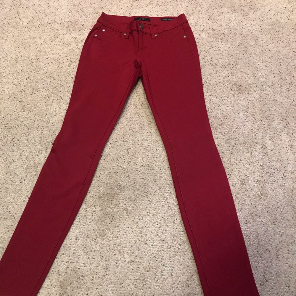 Jessica Simpson red jeggings, size 26.